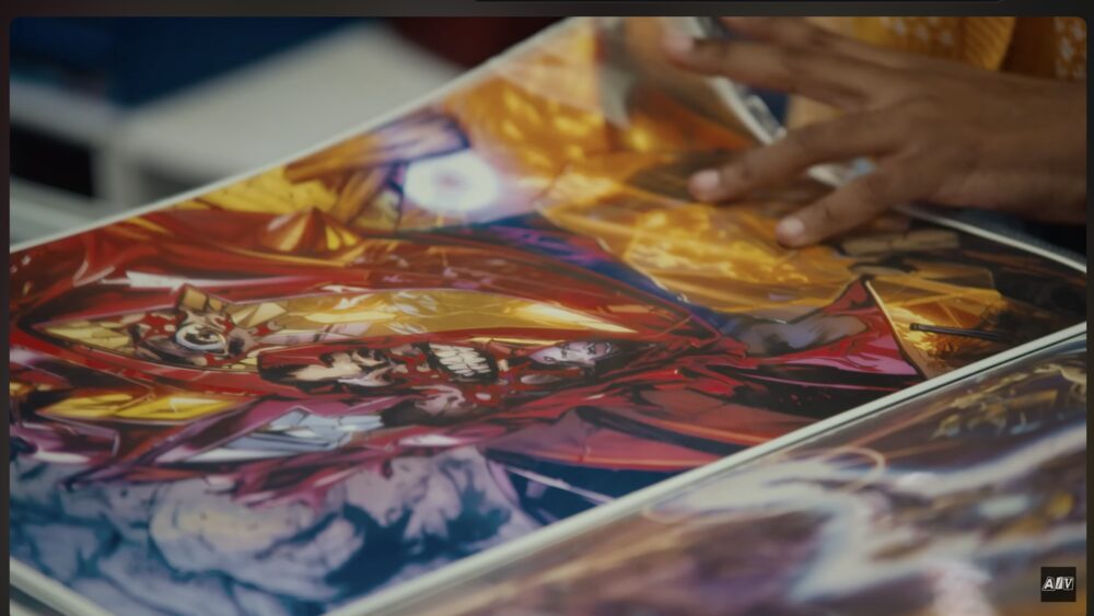 Comic book cover art close-up from The Comic Shop, Episode 6